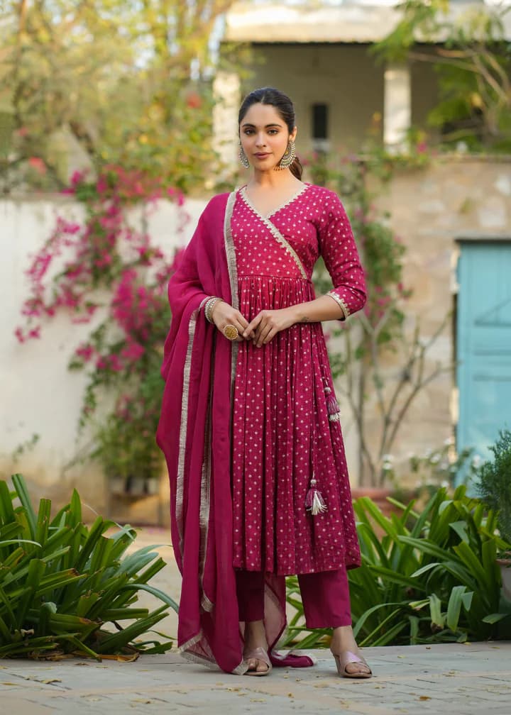Kanjivaram Silk Saree - Deep Maroon