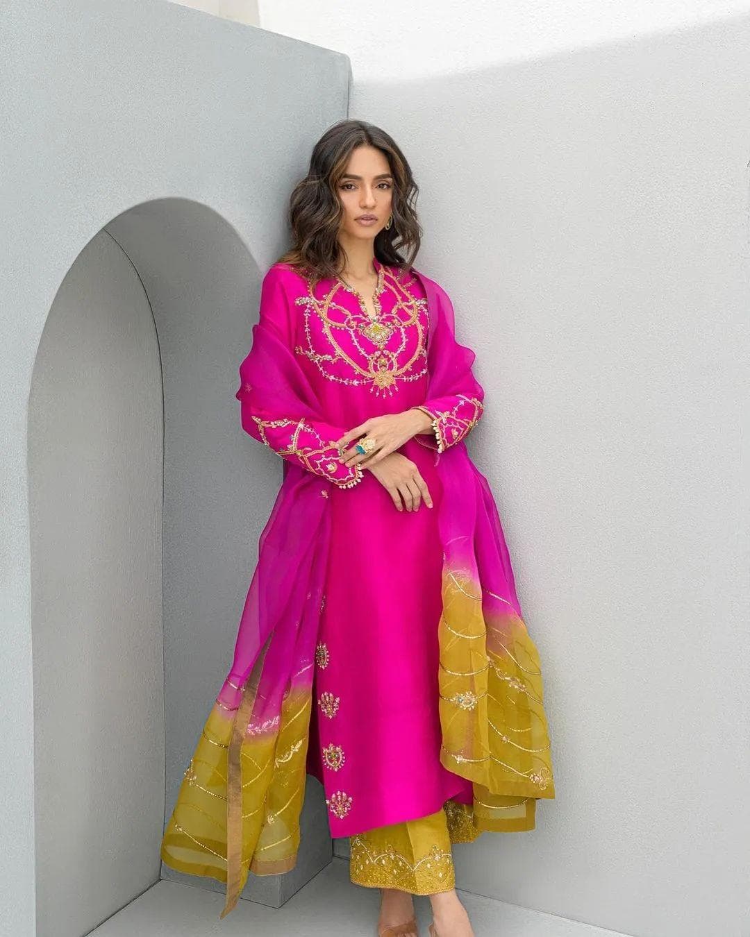 Palazzo Suit Set - Peach