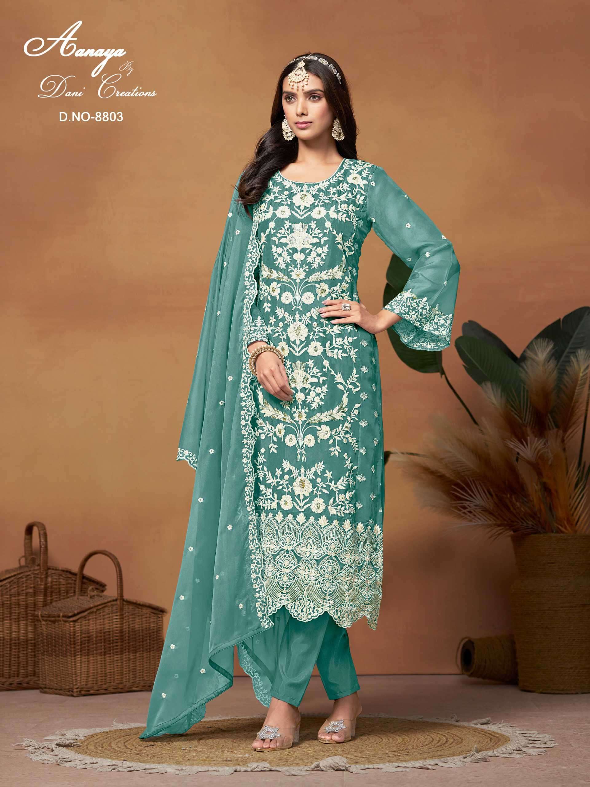 Anarkali Suit - Mustard Yellow